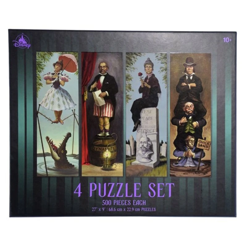 Disney Parks Puzzle - The Haunted Mansion Stretch Room - 4 Puzzle Set - 500 Piece Each - Image 2