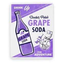 Disney Tin Magnet - Pixar Up - Grape Soda