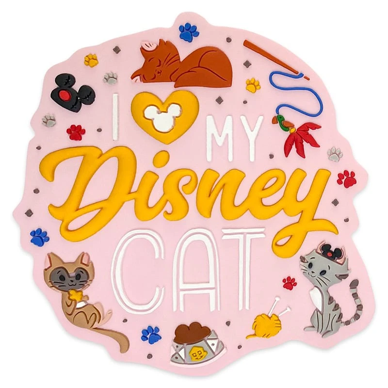 Disney Magnet - Reigning Cats And Dogs - I Love My Disney Cat