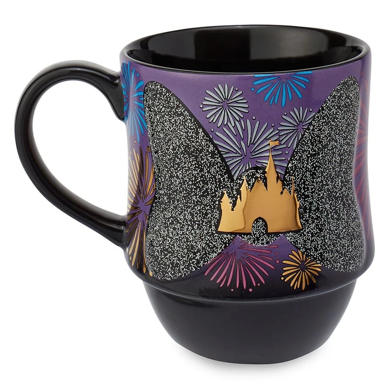 Disney Coffee Cup Mug - Minnie Main Attraction - Nighttime Fireworks & Castle Finale