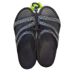 Disney Womens Crocs Shoes - Mickey And Minnie Silver Icons On Black