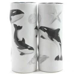 SeaWorld Tall Shooter Shot Glass - Black And White Orca
