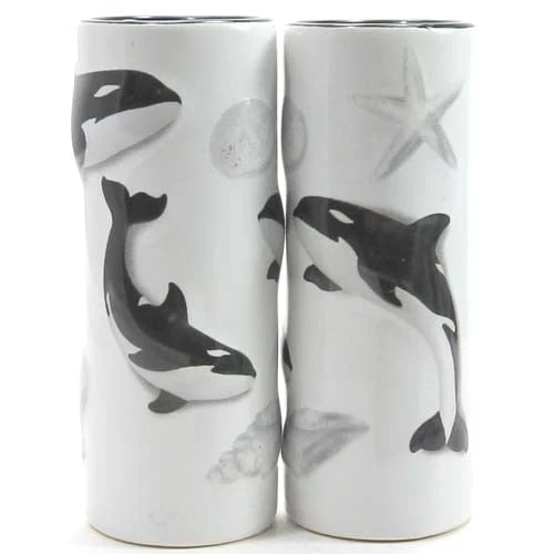 SeaWorld Tall Shooter Shot Glass - Black And White Orca