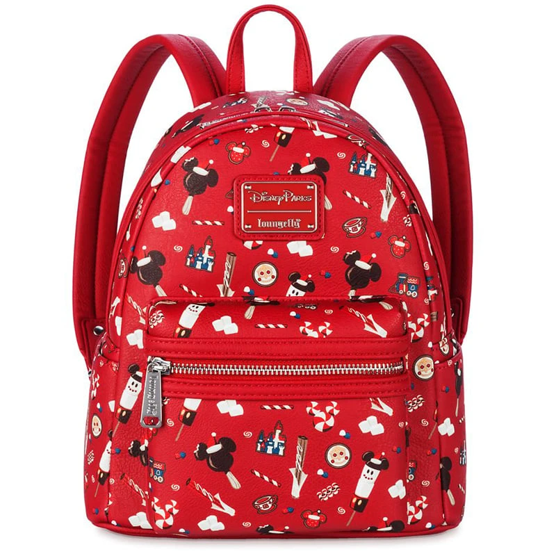 Disney Parks Loungefly Mini Backpack - Mickey And Friends Holiday Treats