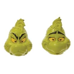 Enesco The Grinch Salt And Pepper Shakers - Grinch Smile And Smirk