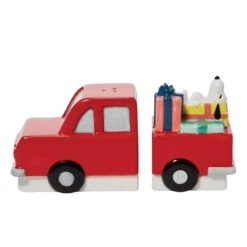 Enesco Peanuts Salt And Pepper Shaker Set - Snoopy In The Red Truck