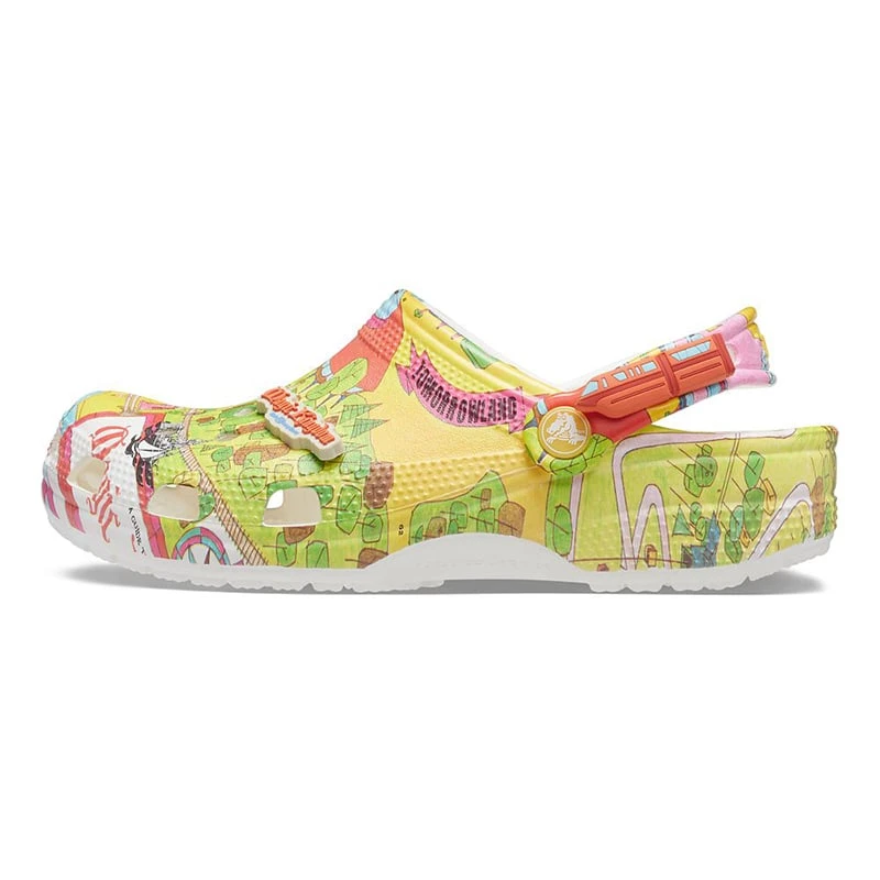 Disney Adult Clogs By Crocs - Retro Magic Kingdom Park Map - Image 3
