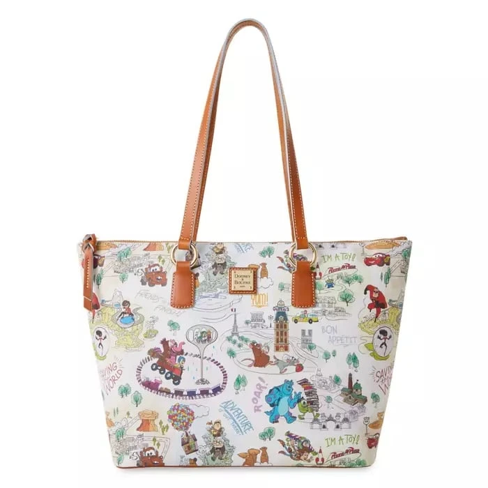 Disney Dooney & Bourke Bag - Pixar Maps - Tote Bag