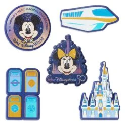 Disney Jibbitz Set - Disney World 50th Anniversary By Crocs