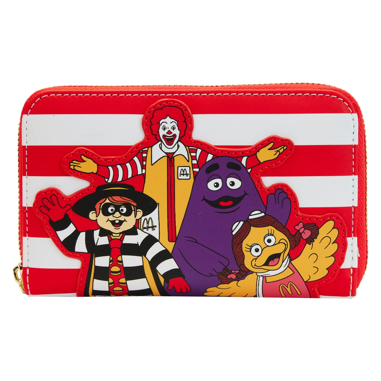 McDonalds Loungefly Wallet - Ronald McDonald And Friends Zip Around Wallet