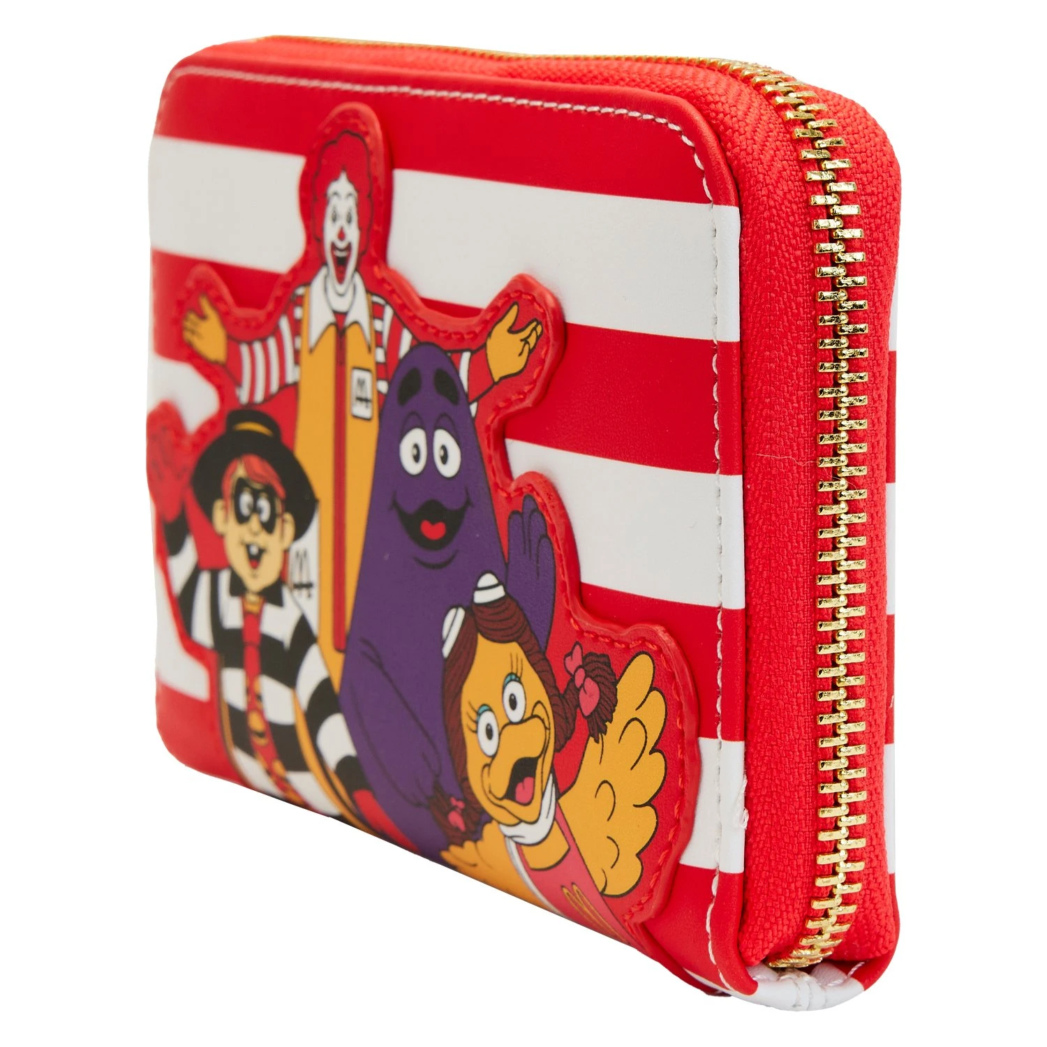 McDonalds Loungefly Wallet - Ronald McDonald And Friends Zip Around Wallet - Image 2