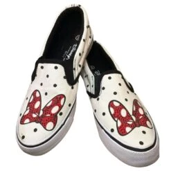 Disney Women's Shoes - Minnie Mouse Jeweled Bows - Size 6