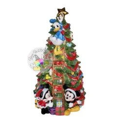 Disney Cookie Jar - Christopher Radko Mickey And Friends Christmas Tree - LE 500