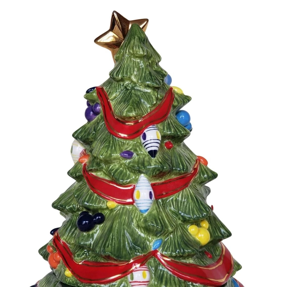 Disney Cookie Jar - Christopher Radko Mickey And Friends Christmas Tree - LE 500 - Image 12