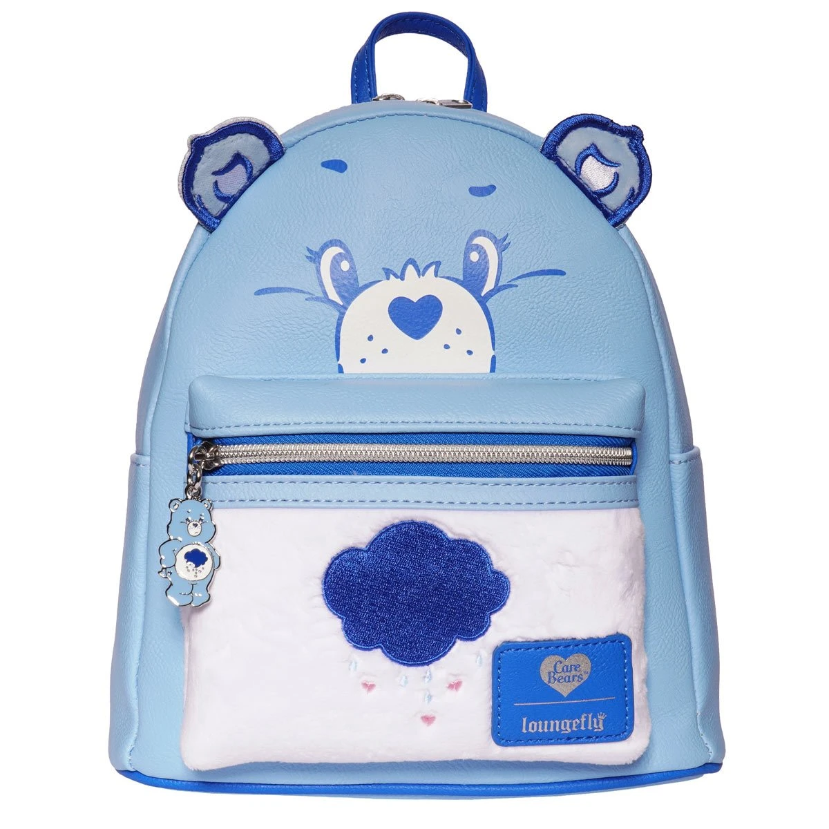 Care Bears Loungefly Mini Backpack - Grumpy Bear - Flocked