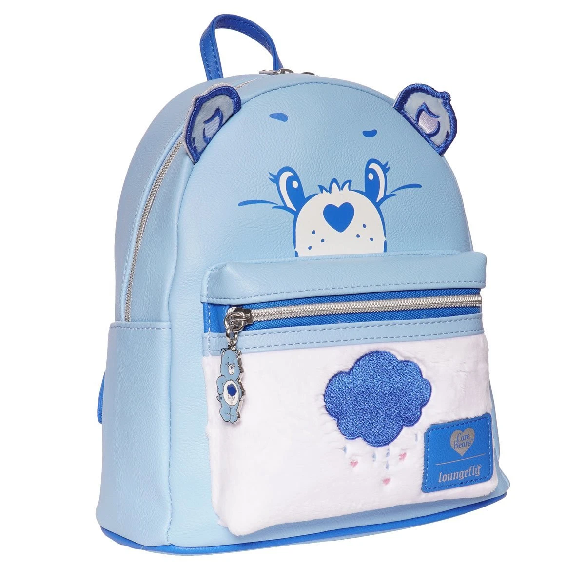 Care Bears Loungefly Mini Backpack - Grumpy Bear - Flocked - Image 2