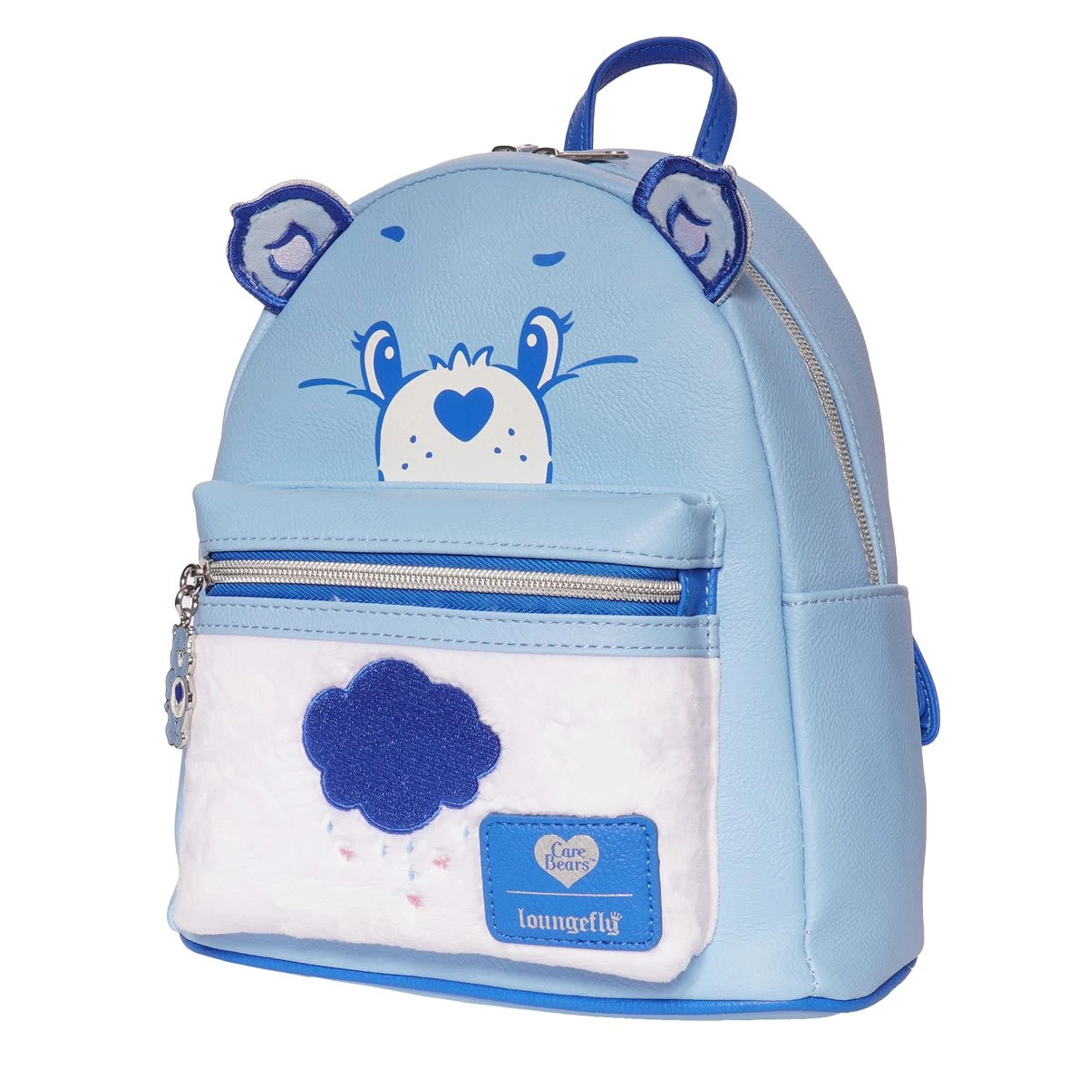 Care Bears Loungefly Mini Backpack - Grumpy Bear - Flocked - Image 3