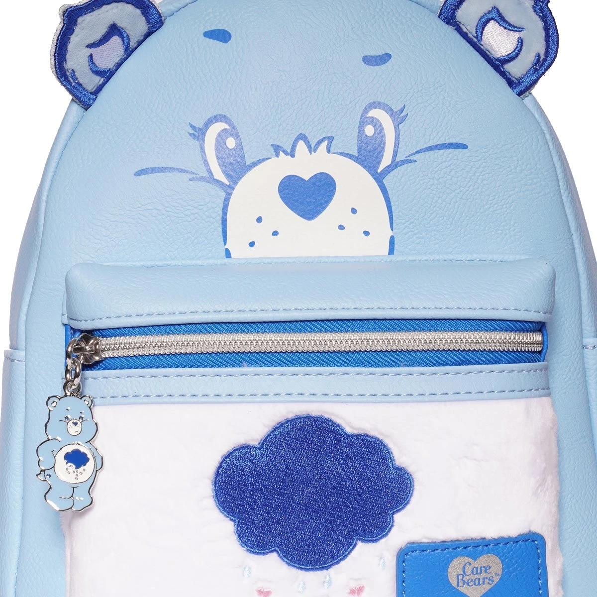 Care Bears Loungefly Mini Backpack - Grumpy Bear - Flocked - Image 5