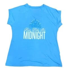 Disney Adult Shirt - RunDisney Double Dry Tee - Run Like It's Midnight - Blue