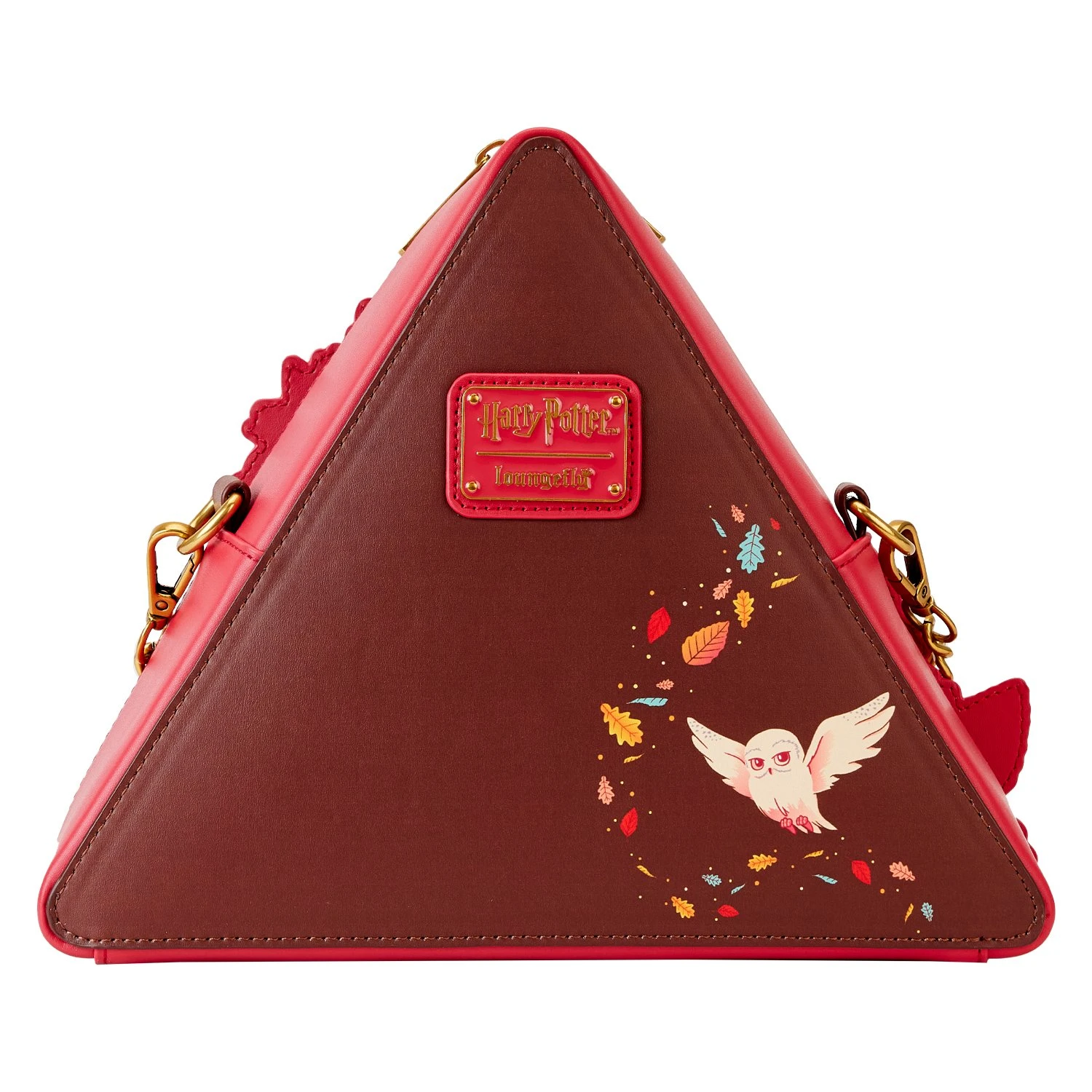 Universal Loungefly Crossbody - Harry Potter Deathly Hallows Fall Leaves Crossbody Bag - Image 4