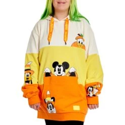 Disney Loungefly Adult Hoodie - Halloween Mickey And Friends Candy Corn Unisex