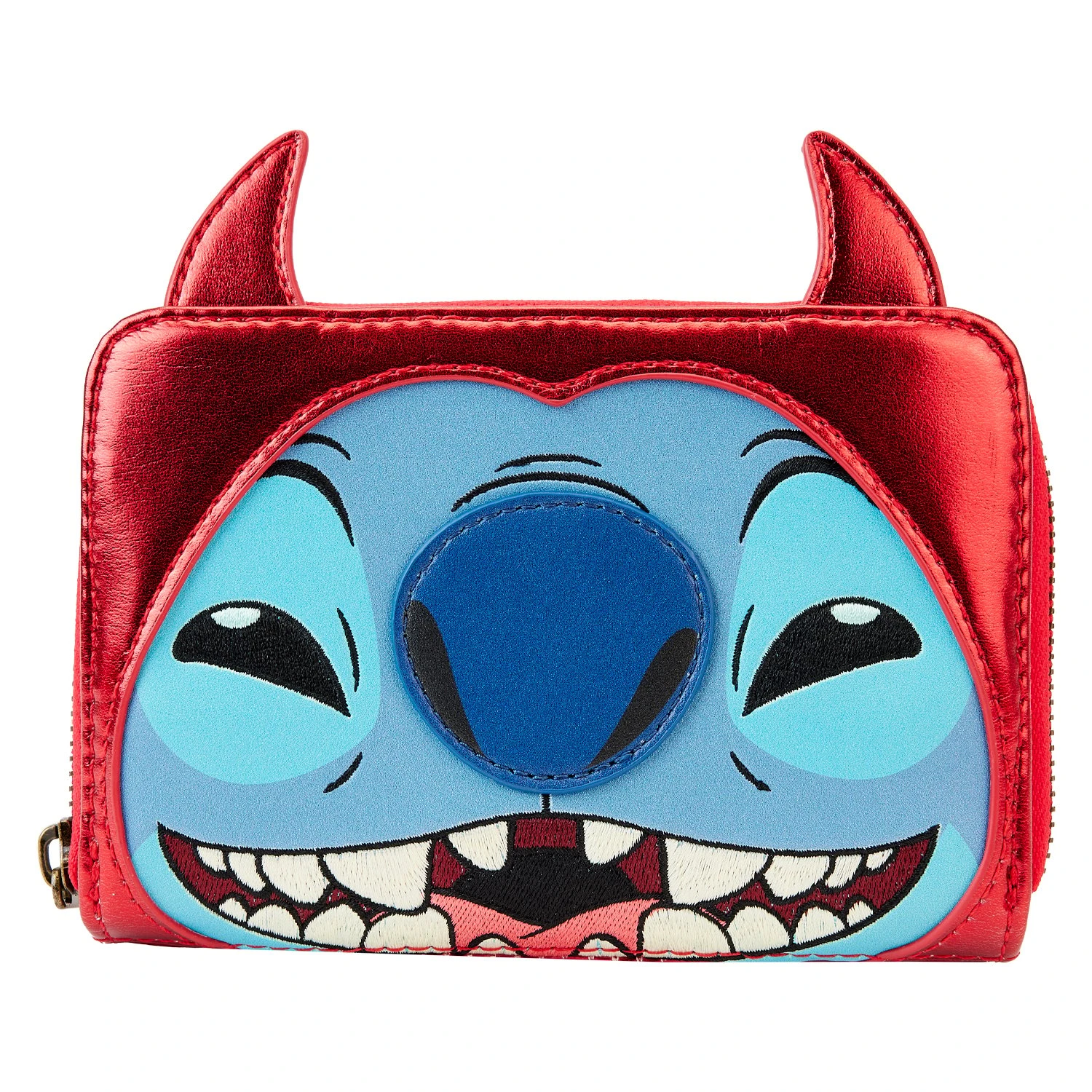 Disney Loungefly Wallet - Halloween Stitch Devil Cosplay Zip-Around Wallet