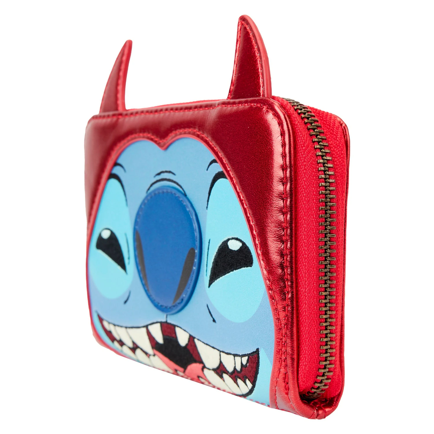 Disney Loungefly Wallet - Halloween Stitch Devil Cosplay Zip-Around Wallet - Image 2