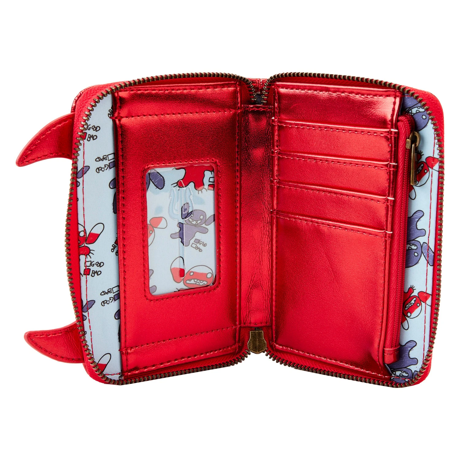 Disney Loungefly Wallet - Halloween Stitch Devil Cosplay Zip-Around Wallet - Image 4